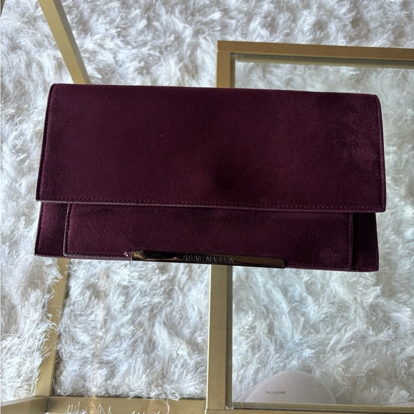 Steve Madden Deep Plum Clutch - Picture 1 of 4